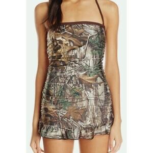 Realtree Woman's One Piece Camo Bathing Suit Size 12 NWT